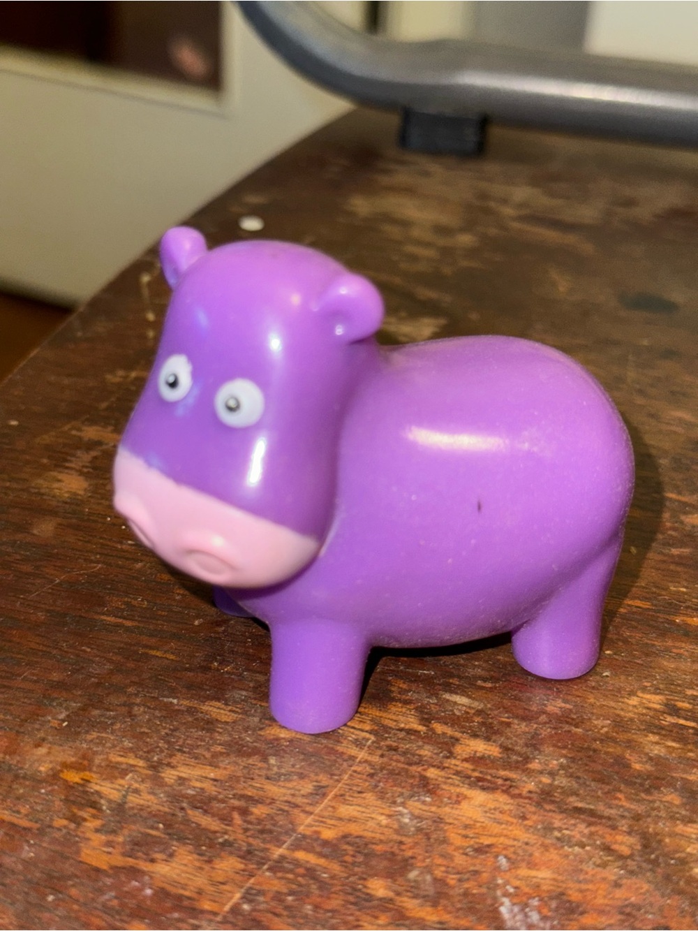 Purple Hippo Bath Toy & Red Elephant Toy